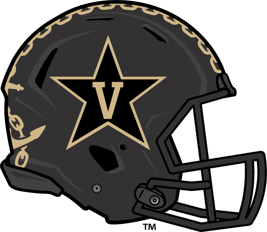 Vanderbilt Commodores 2015-2021 Helmet Logo v2 diy DTF decal sticker